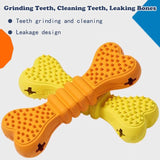 Rubber Chew Bone Dog Toy – Treat-Dispensing Dental Stick with Spike Texture for Teeth Cleaning