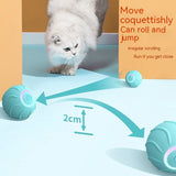 Smart Automatic Rolling Bouncing Ball – Rechargeable Silicone Interactive Pet Toy