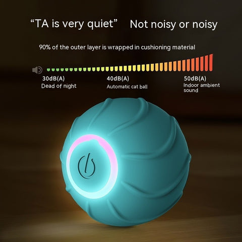 Smart Automatic Rolling Bouncing Ball – Rechargeable Silicone Interactive Pet Toy