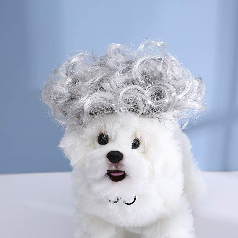 Pet Costume Wig Headdress for Dogs & Cats – 7 Fun Styles