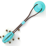 Suction Cup Tug & Chew Ball – Silicone Dental Toy for Dogs with Treat-Dispensing Option