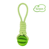 Treat-Dispensing Rope Chew Toy – Bite-Resistant TPR & Cotton Rope Dental Toy for Dogs
