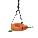 Hamster Cage Accessory Set – Plush Tree-Themed Tunnel, Swing, Hammock & Ropeway for Small Animals