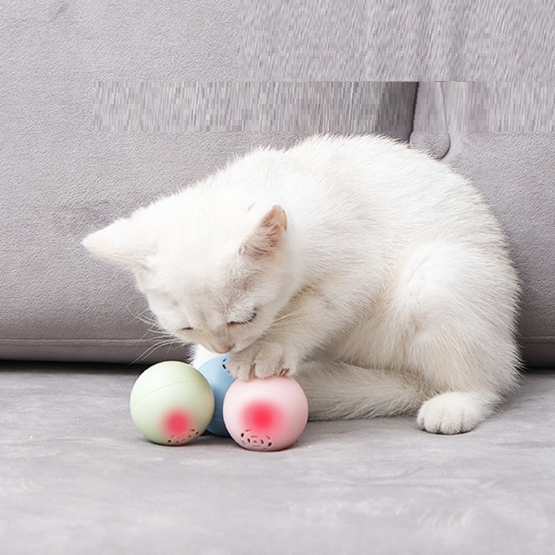 Cat Music Sound Ball – Touch-Activated Prey Sounds Toy (Cricket, Bird & Frog) for Cats