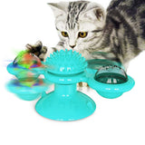 Suction Cup Windmill Cat Toy – Spinning Ball & Multi-Sensory Interactive Toy for Cats