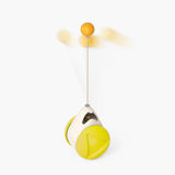 Spinning Windmill Cat Toy – Interactive Suction Cup Toy with Teeth Cleaning & Catnip Ball