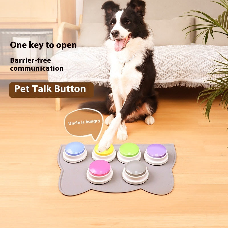 Pet Communication Button – Recordable Voice Button for Dogs & Cats to Express Needs