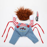 Halloween Pet Costume — Scary Adjustable Cosplay Outfit for Dogs & Cats