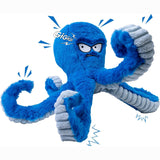 Octopus Plush Dog Toy – Squeaky Head, Crinkle Tentacles & Tug-of-War for Large Dogs