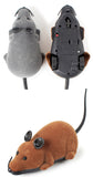 RC Remote Control Mouse Cat Toy – Realistic Flocked Simulation Mouse for Cats & Pranks