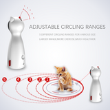 Automatic LED Laser Cat Toy – Smart Rotating Laser with 5 Circle Ranges & Handheld Mode