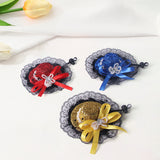 Pet Lace Embroidered Hat for Cats & Dogs – Dress-Up Costume Accessory