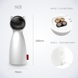 Automatic LED Laser Cat Toy – Smart Rotating Laser with 5 Circle Ranges & Handheld Mode