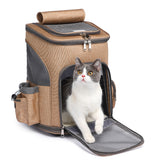 Portable Folding Pet Trolley Backpack — Travel Carrier with Universal Wheels