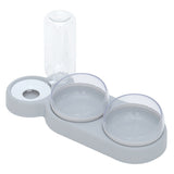 Elevated Double Pet Feeder with Water Fountain | Dry & Wet Separation Bowl for Dogs & Cats