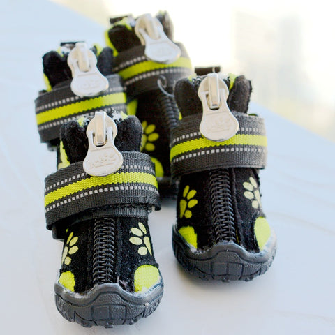 Printed Suede Cotton Dog Shoes