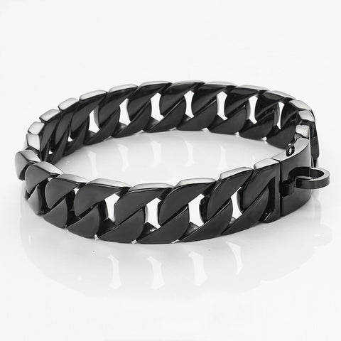 Premium Stainless Steel Dog Chain Collar — Cast Metal Necklace Style