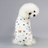 Pet Four-Legged Cotton Home Pajamas Casual Cartoon Fruit Pattern
