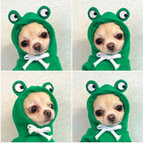 Fruit Print Dog Hoodie — Winter Warm Fleece Coat for Small Dogs
