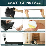 Retractable Mesh Pet Safety Gate – No-Drill Portable Barrier for Doorways, Stairs & Hallways