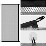 Retractable Mesh Pet Safety Gate – No-Drill Portable Barrier for Doorways, Stairs & Hallways