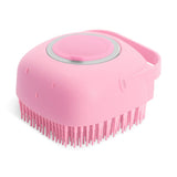 Silicone Pet Shampoo Brush | 2-in-1 Soap Dispensing Massage Scrubber for Dogs & Cats