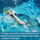 Inflatable Dog Sport Ball – Nylon Grab Tab Fetch & Tug-of-War Ball for Large Dogs & Border Collies