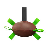 Inflatable Dog Sport Ball – Nylon Grab Tab Fetch & Tug-of-War Ball for Large Dogs & Border Collies