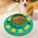 Dog Puzzle Feeder Toy – Slow Feeding IQ Enrichment Bowl with Press-Tab Treat Dispenser