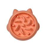 Anti-Gulping Slow Feeder Pet Bowl — Anti-Choke Eating Plate for Dogs & Cats