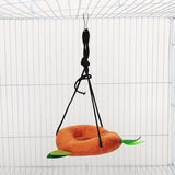 Hamster Cage Accessory Set – Plush Tree-Themed Tunnel, Swing, Hammock & Ropeway for Small Animals