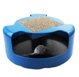 Catch the Mouse Spinning Cat Toy – 360° Rotating Mouse Track with Felt Scratch Pad, No Batteries Needed