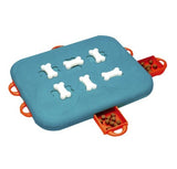 Dog Treat Puzzle Board – Slide-the-Bone Hide & Seek Enrichment Toy with Pull-Out Treat Drawers