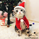 Pet Christmas Costume Set – Festive Headbands, Hats, Bibs & Shawls for Cats & Dogs