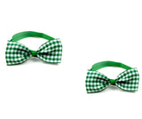 Plaid Bow Tie Collar for Dogs & Cats – 8 Colors, Single or 2-Pack