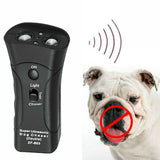 3-in-1 Ultrasonic Dog Bark Deterrent | Anti-Barking Trainer & LED Flashlight