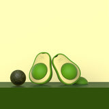 Avocado Catnip Ball Toy – 360° Rotating Mint & Gall Fruit Cat Toy