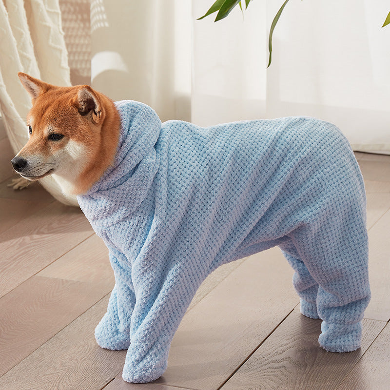 2-in-1 Wearable Pet Drying Towel | Super Absorbent Quick-Dry Bath Towel for Dogs & Cats
