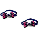 Plaid Bow Tie Collar for Dogs & Cats – 8 Colors, Single or 2-Pack