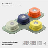 Recordable Pet Communication Button – Talking Dog Button with Mat for Cats & Dogs (Single to 9-Button Sets)