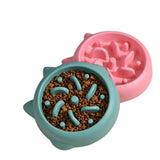 Anti-Gulping Slow Feeder Pet Bowl — Anti-Choke Eating Plate for Dogs & Cats