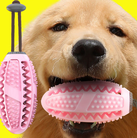 Suction Cup Tug & Chew Ball – Silicone Dental Toy for Dogs with Treat-Dispensing Option