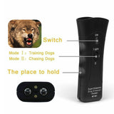 3-in-1 Ultrasonic Dog Bark Deterrent | Anti-Barking Trainer & LED Flashlight