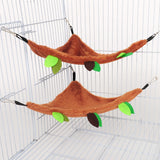 Hamster Cage Accessory Set – Plush Tree-Themed Tunnel, Swing, Hammock & Ropeway for Small Animals