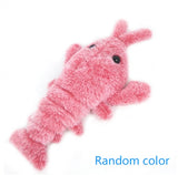 Electric Jumping Shrimp Cat Toy – USB Rechargeable Wiggling Lobster Plush with 3 Tail Swing Modes