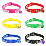 Pet Bell Collar with Adjustable Band – Cat & Dog Neck Strap in 6 Colors