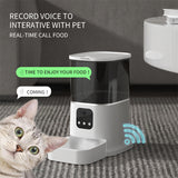Smart WiFi Automatic Pet Feeder — App Control, Voice Recorder & Large Capacity Dispenser