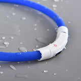 LED Light-Up Pet Collar – USB Rechargeable Safety Collar for Dogs & Cats