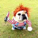 Halloween Pet Costume — Scary Adjustable Cosplay Outfit for Dogs & Cats