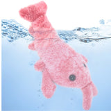 Electric Jumping Shrimp Cat Toy – USB Rechargeable Wiggling Lobster Plush with 3 Tail Swing Modes